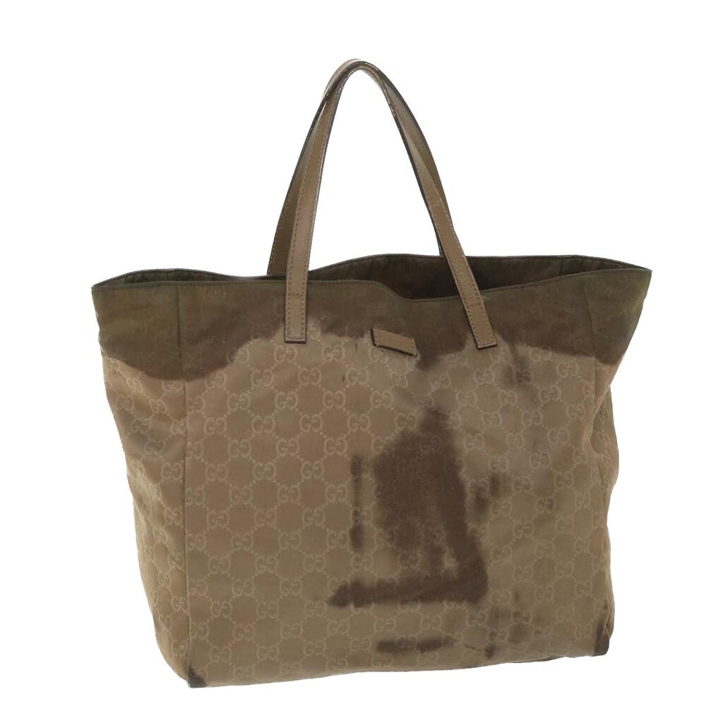 GUCCI GG Canvas Tote Bag Brown